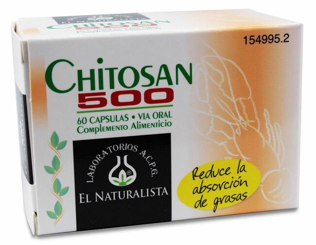 Chitosan 500, 50 Cápsulas