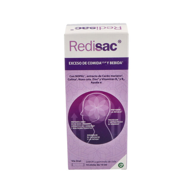 Redisac Sabor Gominola de Cola, 10 sobres de 10 ml