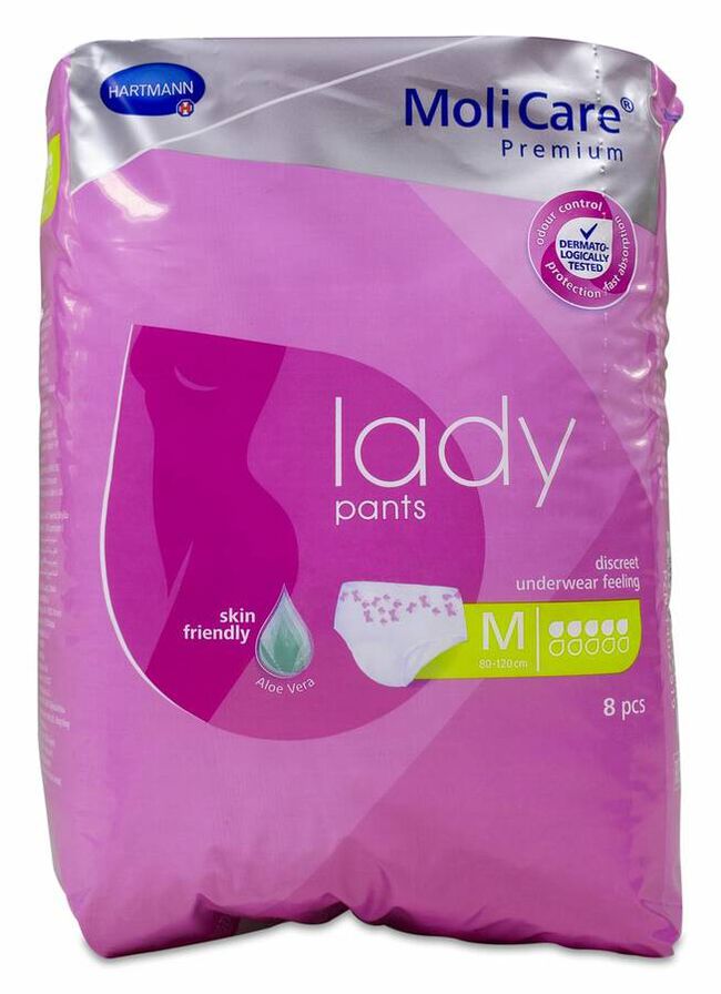 imagen de Molicare Premium Lady Braguitas Absorbentes 5 Gotas Talla L, 8 Uds