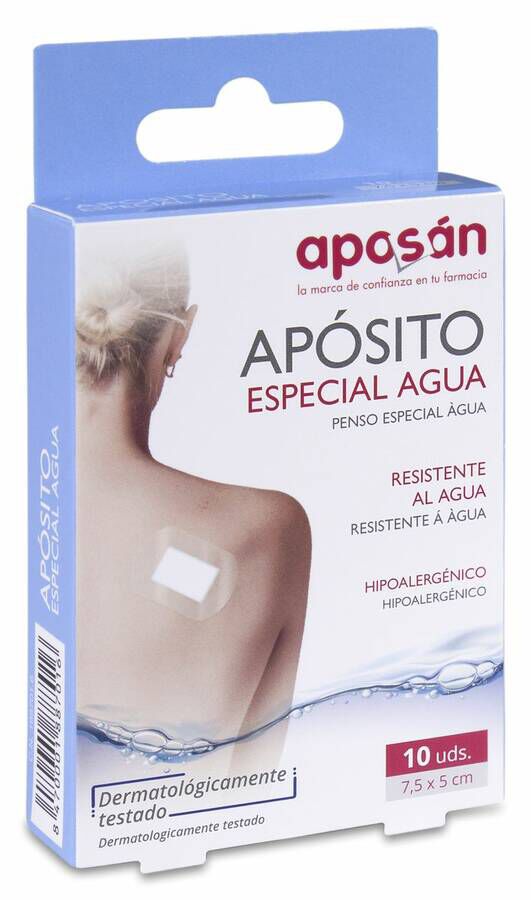 Aposán Apósito Agua 7,5x5 cm, 10 Uds