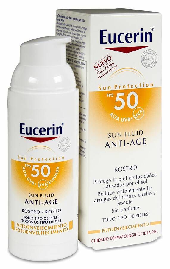 Eucerin Sun Fluid Anti-Age SPF 50, 50 ml