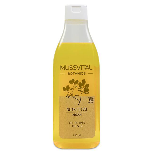 Mussvital Essentials Gel de Baño Aceite de Argán, 750 ml