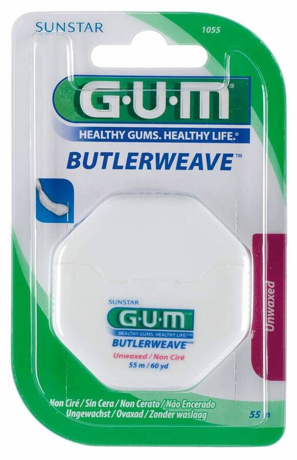 GUM ButtlerWeave Seda Dental sin Cera 55 m, 1 Ud