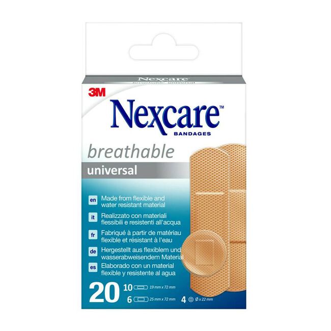 Nexcare Universal Surtido Impermeable, 20 Uds