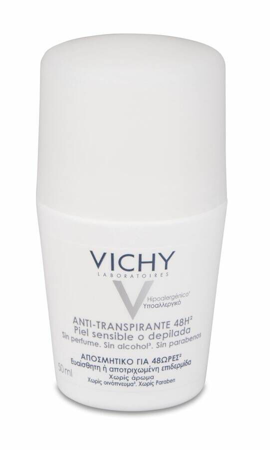 Vichy Desodorante Roll on Piel Sensible, 50 ml