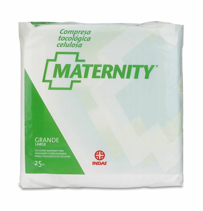 Compresa tocológica algodón 20 unidades Maternity - Farmacia Díaz-Puerto