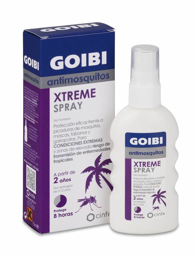 Goibi Antimosquitos Xtreme Spray Repelente, 75 ml