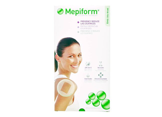 Mepiform Lámina Reductor Cicatrices Silicona 10 x 18, 5 Unidades