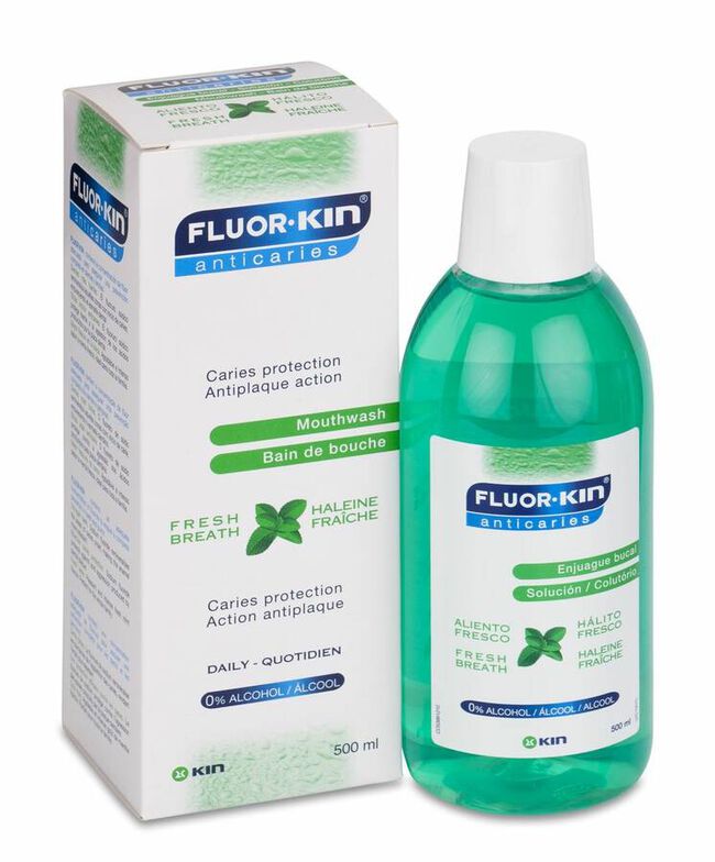 Fluor Kin Anticaries Colutorio Diario 0,5%, 500 ml
