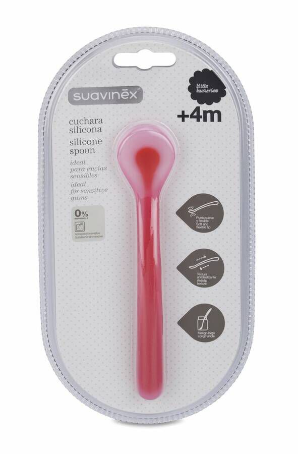 Suavinex Cuchara de Silicona +4 Meses, 1 Ud