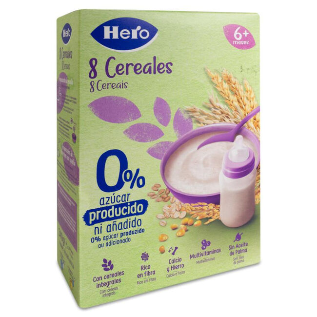 Hero Baby Papilla 8 Cereales Est, 340 gr