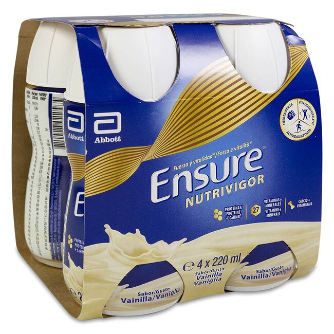 Ensure Nutrivigor Vainilla, 4 Uds