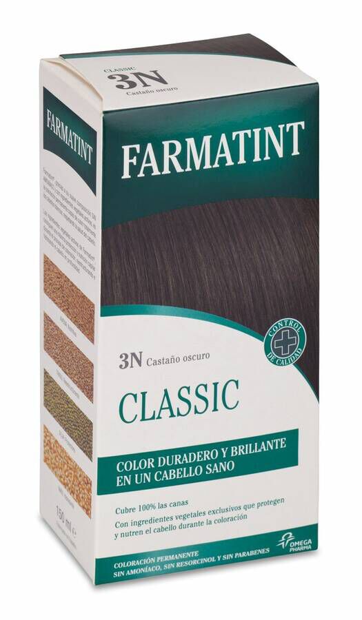 Farmatint Tinte Capilar 3N Castaño Oscuro, 1 Ud