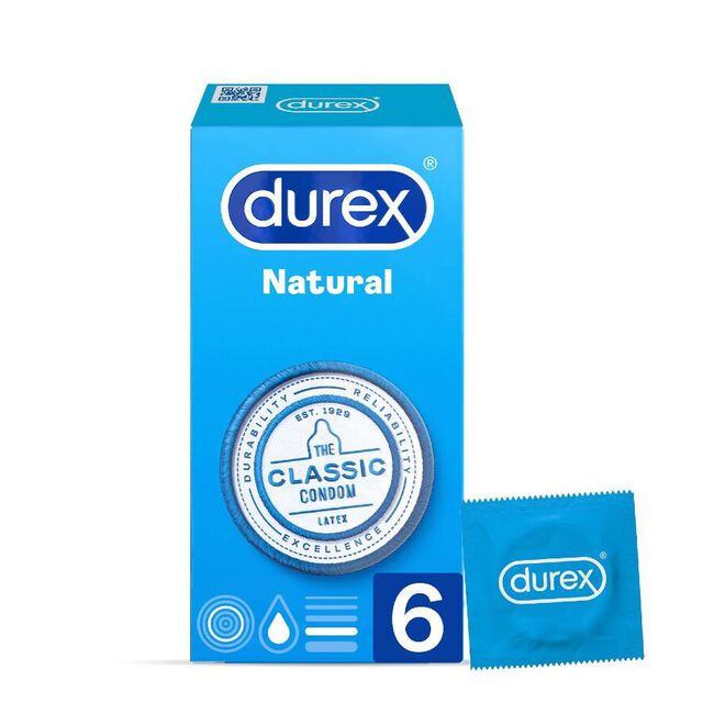 Durex Natural Plus, 6 Uds