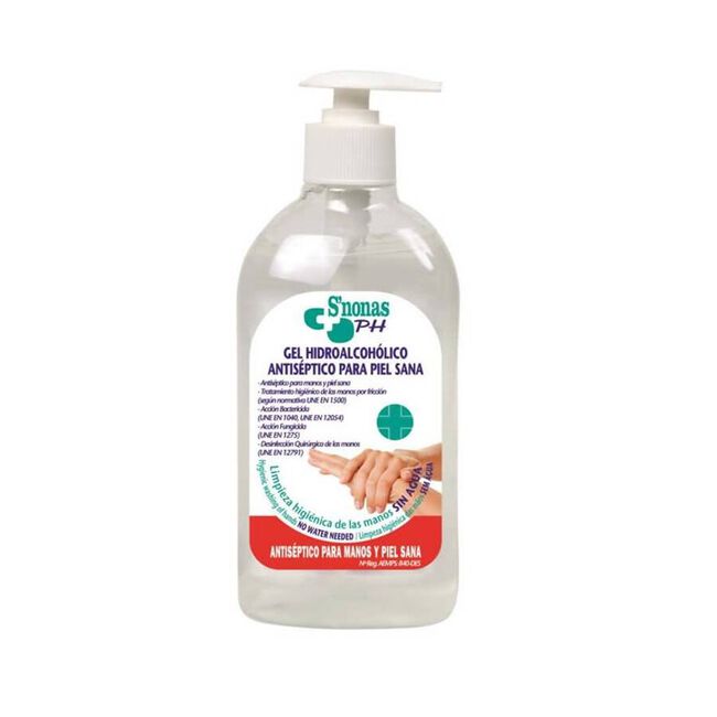 S'nonas Gel Hidroalcohólico Antiséptico, 500 ml
