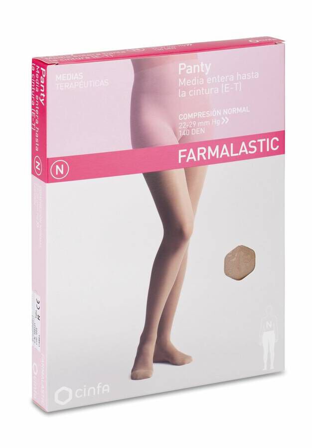 Farmalastic Panty de Compresión Normal Camel Talla Reina, 1 Ud