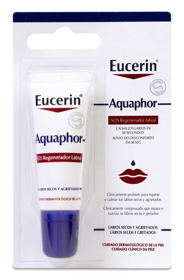 Eucerin SOS Regenerador Labial Aquaphor, 10 ml