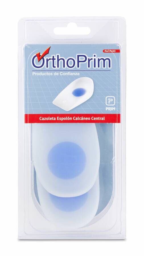 OrthoPrim Talonera para Espolón Calcáneo Central Talla M, 1 Par