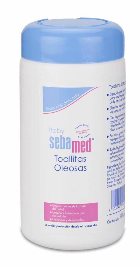 Sebamed Baby Toallitas Oleosas, 70 Uds