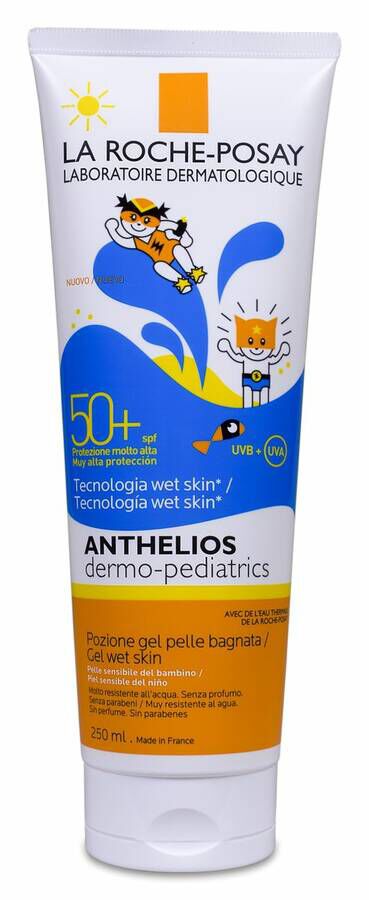 La Roche-Posay Anthelios Dermo-Pediatrics Gel-Loción Piel Húmeda SPF 50+, 250 ml