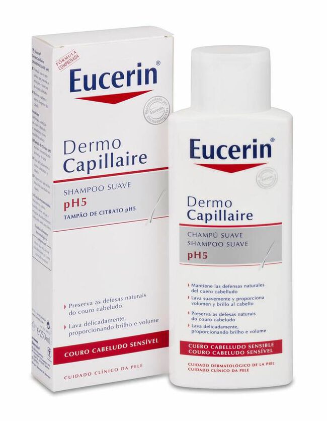 Eucerin Dermocapillaire pH5 Champú Suave, 250 ml
