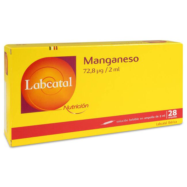 Labcatal 10 Manganeso Ampollas, 28 X 2 ml