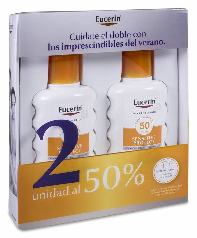 Duplo Eucerin Sun Spray Infantil SPF 50+, 2 x 200 ml