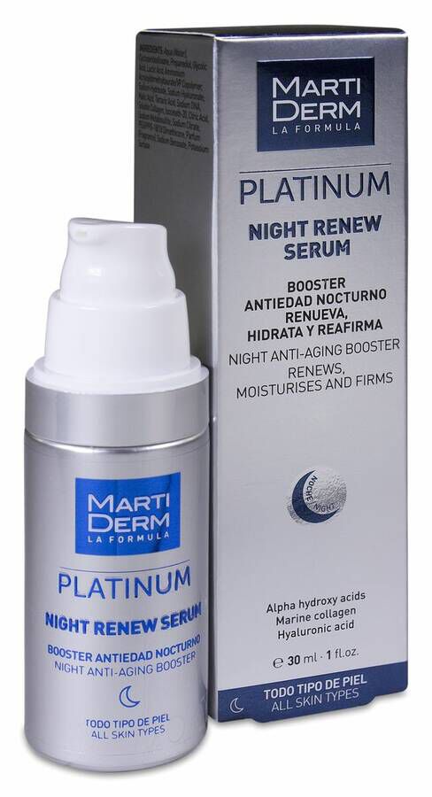 MartiDerm Platinum Night Renew Serum, 30 ml