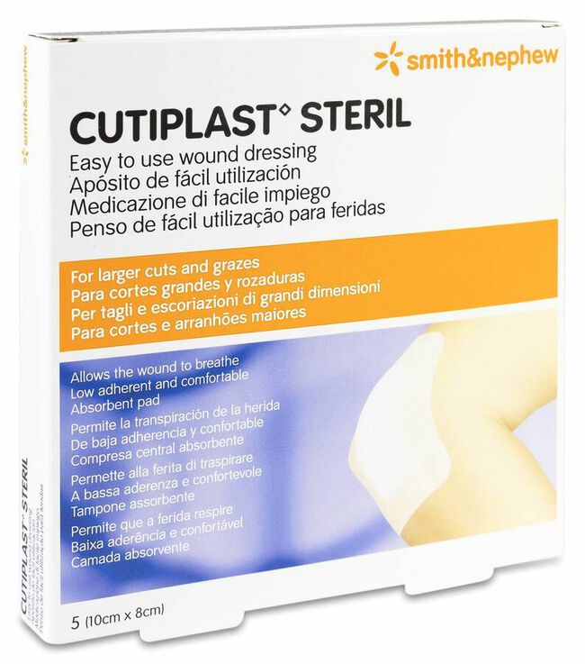 Cutiplast Estéril 10 x 8 cm, 5 Uds