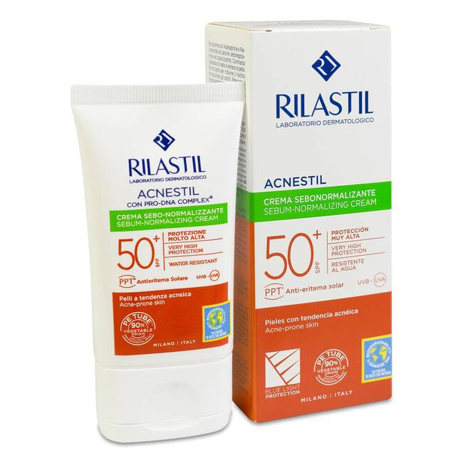 Rilastil Sun System Acnestil Crema SPF50+, 40 ml
