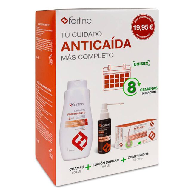 imagen de Farline Pack Antica&iacute;da, 500 ml + 100 ml + 56 Comprimicos