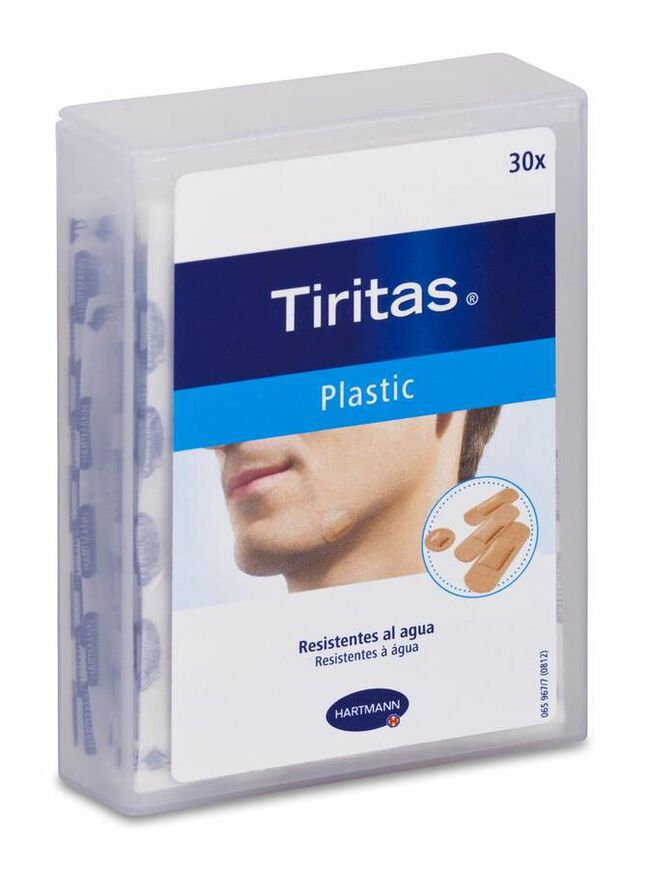 Tiritas Plastic Apósito Adhesivo, 30 Uds