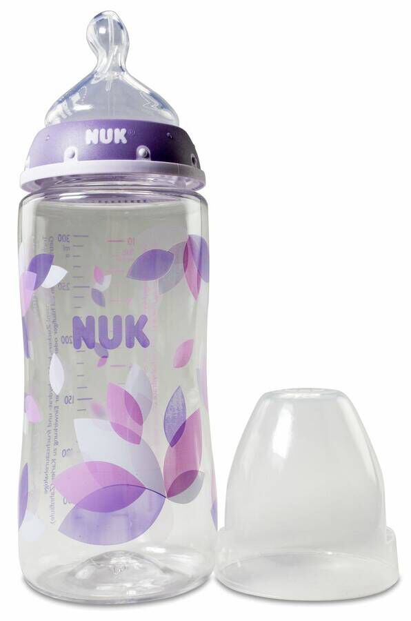 NUK Biberón FC+ PA Silicona 2L 6-18 Meses, 300 ml