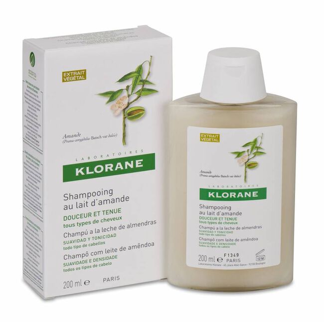 Klorane Champú Leche de Almendras, 200 ml