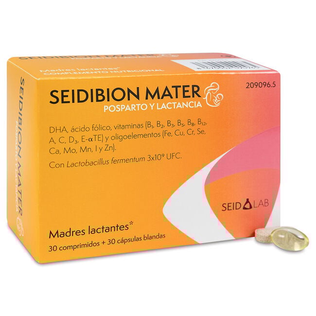 Seid Lab Seidibion Mater Posparto y Lactancia, 30 cápsulas + 30 comprimidos