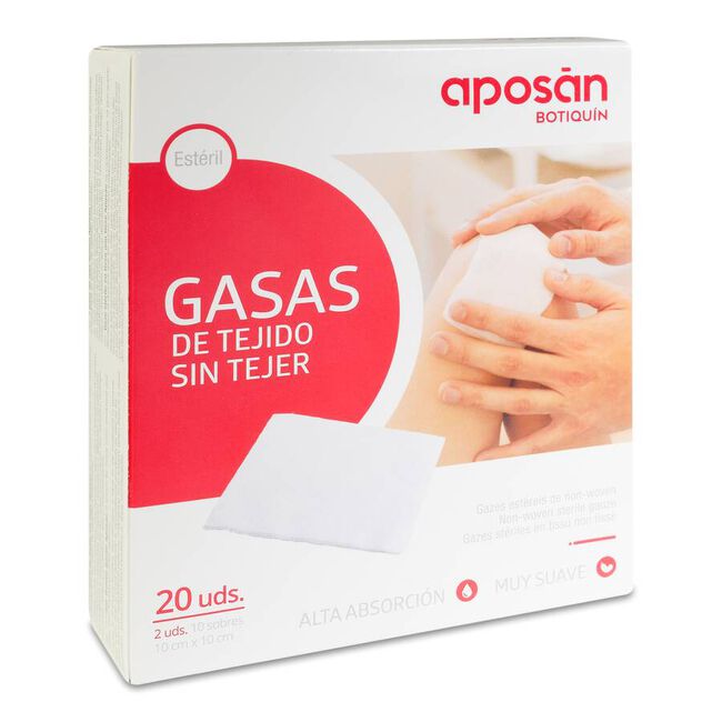 Aposán Gasa de Tejido sin Tejer 10x10 cm, 20 Uds