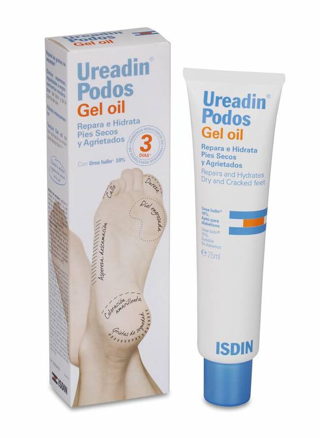 Isdin Ureadin Podos Gel Oil Talones y Pies, 75 ml