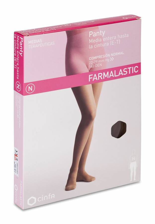 Farmalastic Panty de Compresión Normal Capuchino Talla Extra Grande, 1 Ud