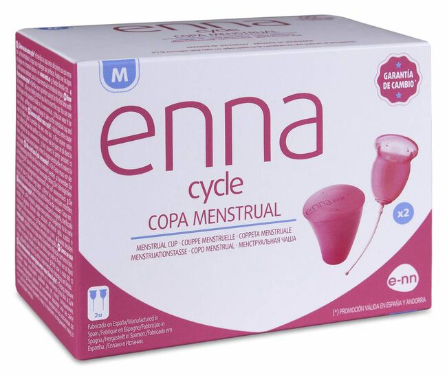 Enna Cycle Copa Menstrual Talla M, 2 Uds