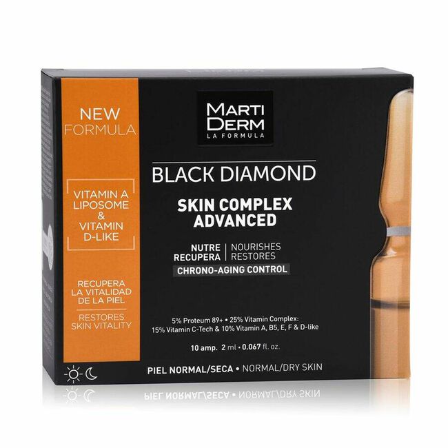 MartiDerm Black Diamond Skin Complex, 10 Ampollas