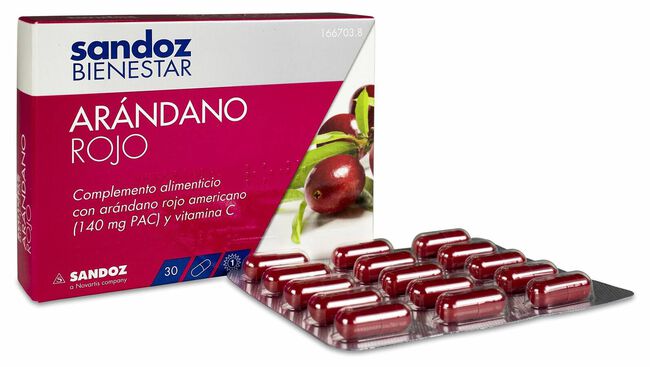 Sandoz Bienestar Arándano Rojo, 30 Cápsulas