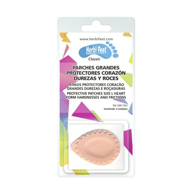 Herbi Feet Parche Fieltro Durezas 6091.3, 4 Unidades