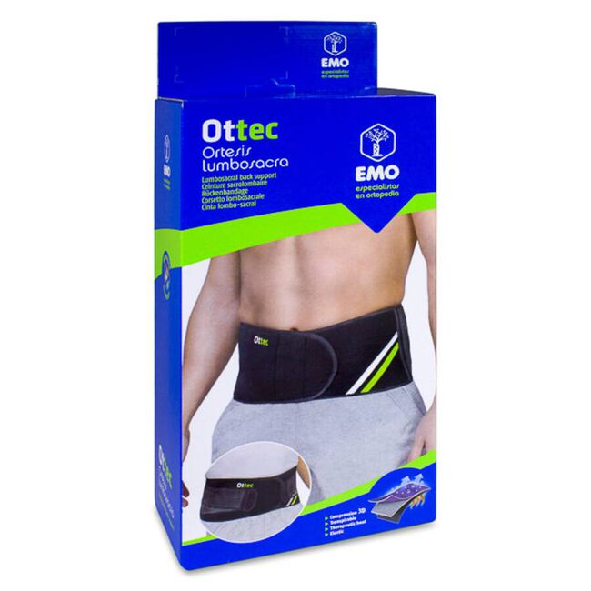 Emo Ottec Órtesis Lumbosacra Talla M, 1 Ud