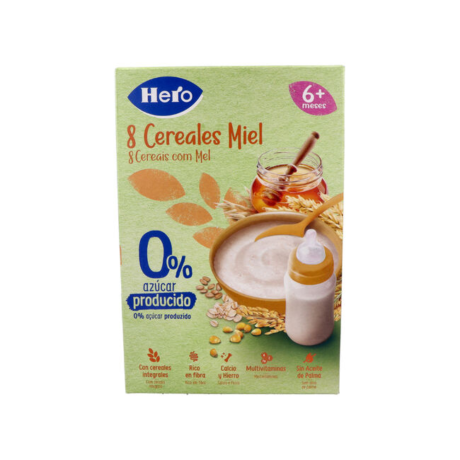 Hero Baby Papilla 8 Cereales Miel, 340 g
