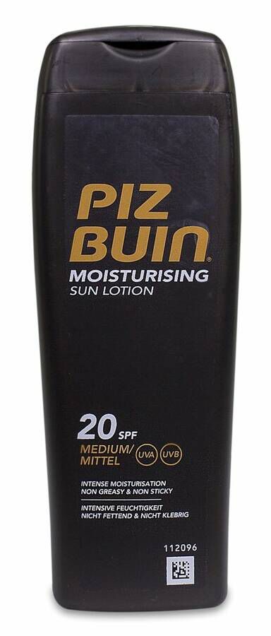 Piz Buin Moisturising Loción Solar Hidratante SPF 20, 200 ml