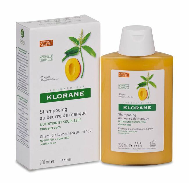 Klorane Champú Nutritivo A La Manteca De Mango, 200 ml