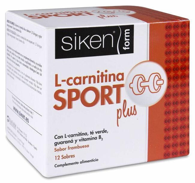 Siken Form L-Carnitina Sport Plus Frambuesa, 12 Sobres