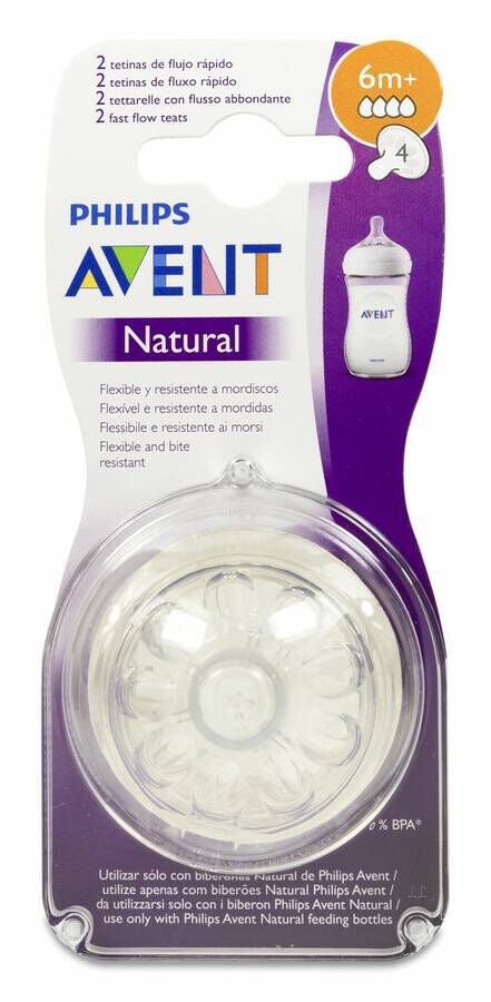 Comprar Philips Avent Tetina Natural +6 Meses, 2 Uds