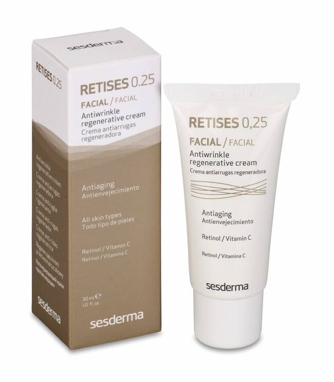 Sesderma Retises 0,25% Crema Regeneradora Antiarrugas, 30 ml