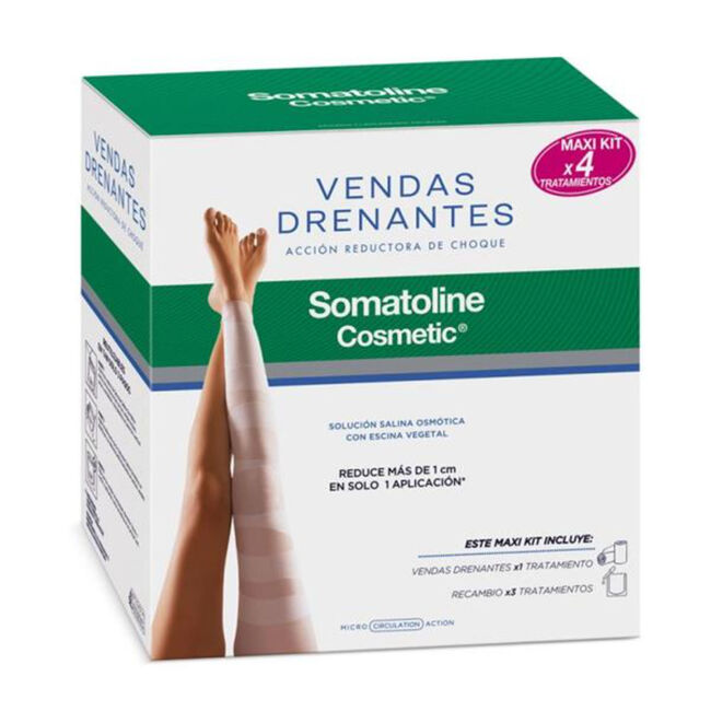 Kit Somatoline Vendas Reductoras Drenantes 8 Unidades, 70 Ml